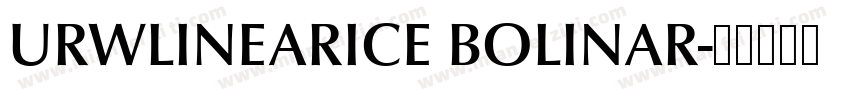 URWLINEARICE BOLINAR字体转换